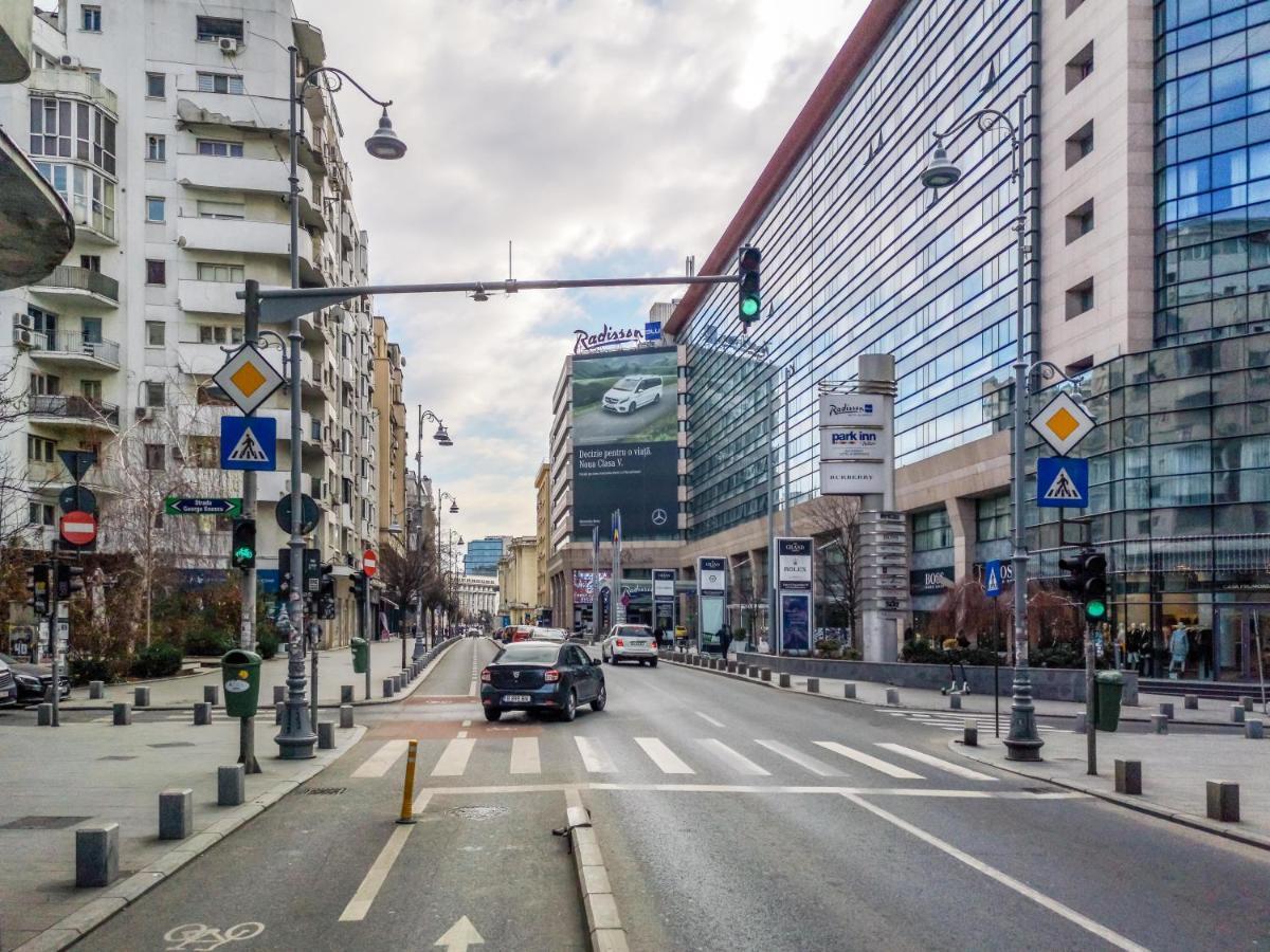 Victoriei Blue Appartamento Bucarest Esterno foto